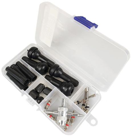 Tyre Valve Repair Kit Plastic 21 Piece - HARD UNIT