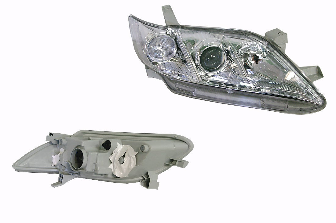 Headlight (RHS, Chromed, Halogen H7/HB3) Toyota Camry ACV40 2006 - 2009 TYCA - HEL - 65R - Sterling Parts - Headlight Assemblies - Sterling Parts