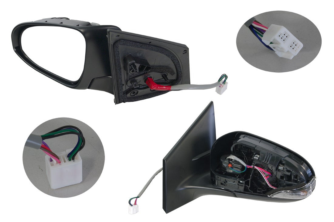 Door Mirror (LHS, LED, Heated, Auto Fold) Toyota Corolla ZRE182/ZWE186 2013 - 2018 TYCO-DOM-76L - Sterling