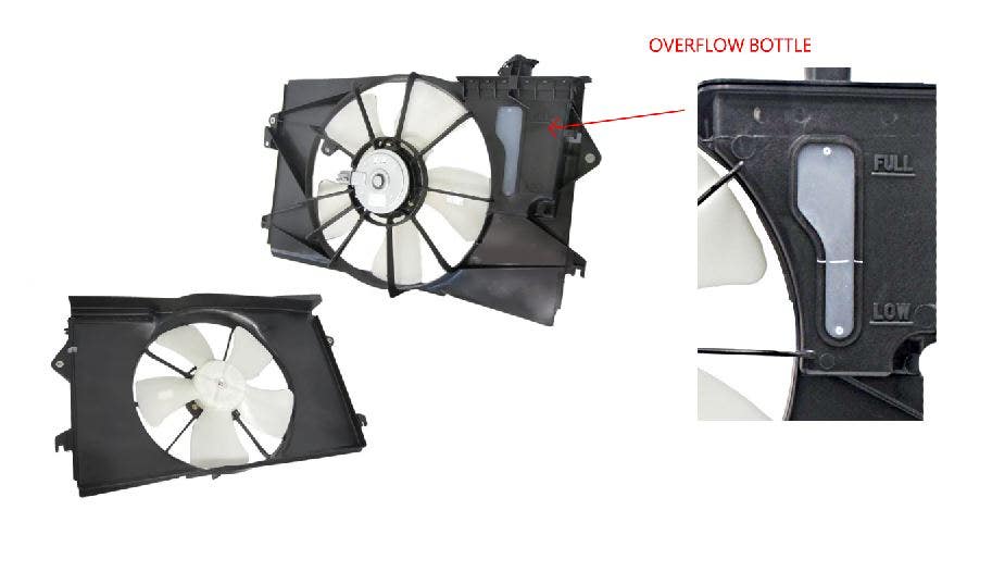 Radiator Fan Toyota Corolla ZZE122/ZZE123 2001 - 2007 TYCO-FNR-44F - Sterling
