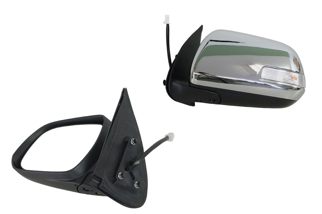 Door Mirror (RHS, Electric, Chrome, Non - LED) with Blinker Toyota Hilux TGN/KUN/GGN 2011 - 2015 TYHX - DOM - 9914R - Sterling Parts - Exterior Mirrors - Sterling Parts
