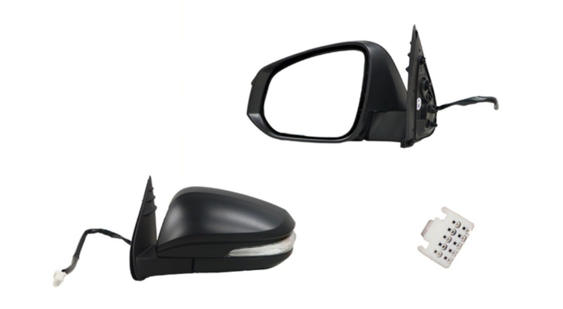 Door Mirror (LHS, Electric, Black, LED, Folding) Toyota Hilux 2015 - Onwards TYHX-DOM-9917L - Sterling