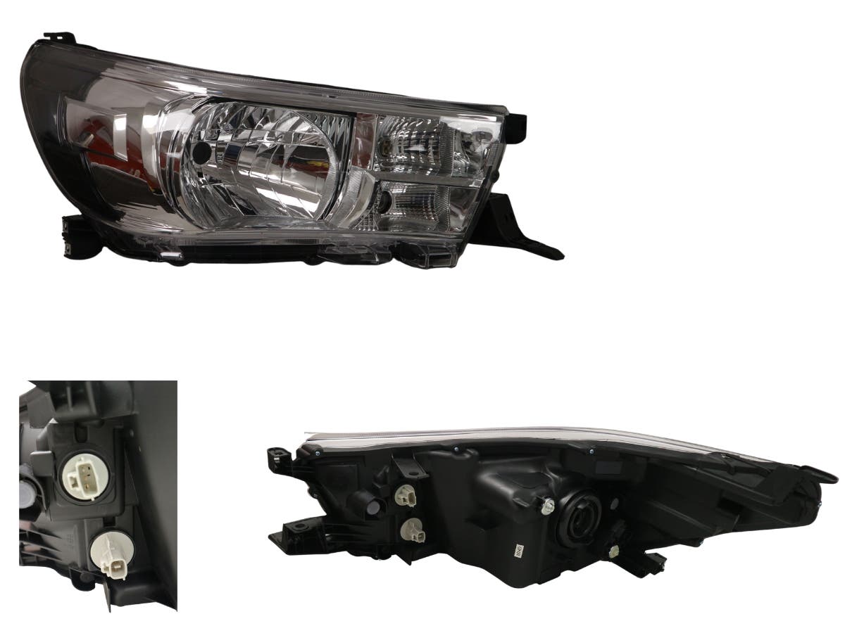 Headlight (RHS, Halogen, with Motor Adjuster) Toyota Hilux Workmate/SR 2015 - 2020 TYHX - HEL - 59R - Sterling Parts - Headlight Assemblies - Sterling Parts