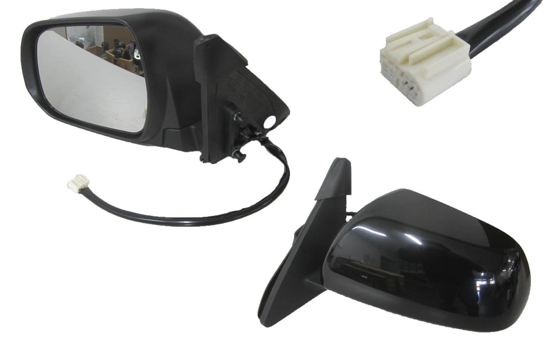 Door Mirror (LHS, Black, Heated, Puddle Light) Toyota Kluger GSU40/GSU45 2007 - 2013 TYKG - DOM - 04L - Sterling Parts - Exterior Mirrors - Sterling Parts