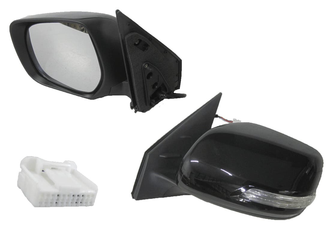 Door Mirror (LHS, Electric, Black, LED Indicator, 7 Pin) Toyota LandCruiser 200 Series 2007 - 2021 TYLA-DOM-71L - Sterling