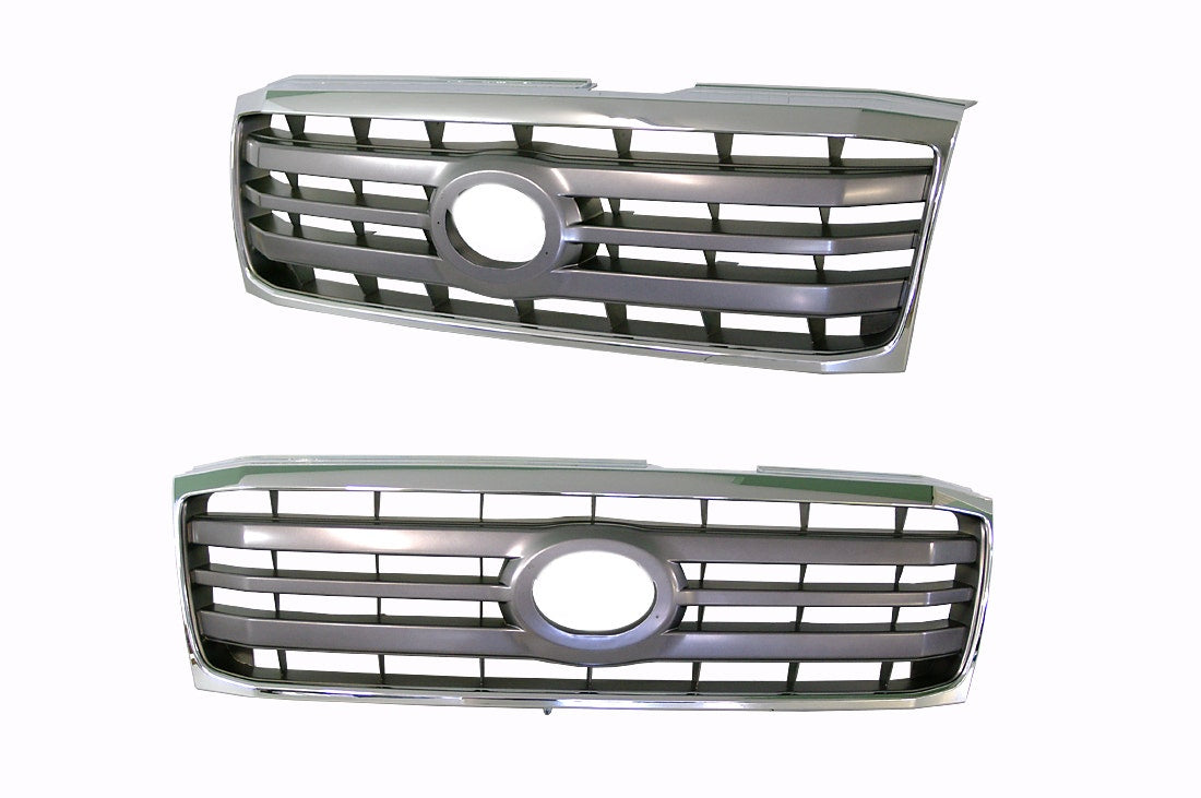 Front Grille (Chrome/Grey) Toyota LandCruiser 100 Series 2005 - 2007 TYLA - GRI - 69F - Sterling Parts - Grilles & Bumper Parts - Sterling Parts