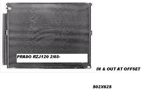 Condenser (4.0L Petrol) Toyota Prado GRJ120 A/C 2003 - 2009 TYPD - COD - 005 - Sterling Parts - AC Condensers - Sterling Parts