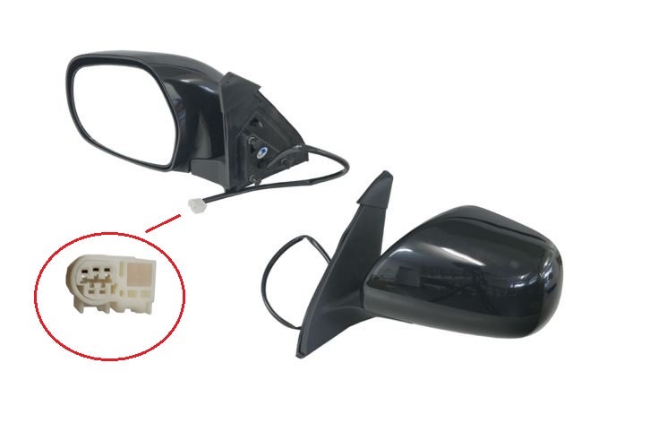 Electric Door Mirror (Black, LHS) 3 Pin Toyota Prado J120 2003 - 2009 TYPD - DOM - 05L - Sterling Parts - Exterior Mirrors - Sterling Parts