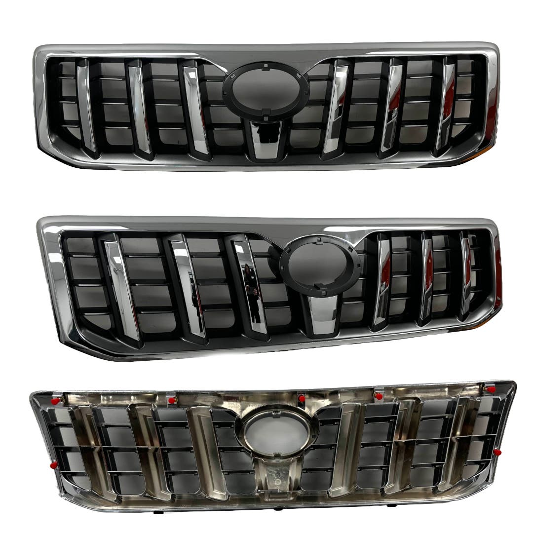 Front Grille (Chrome/Black) Toyota Prado J120 2003 - 2009 TYPD - GRI - 10F - Sterling Parts - Grilles & Bumper Parts - Sterling Parts