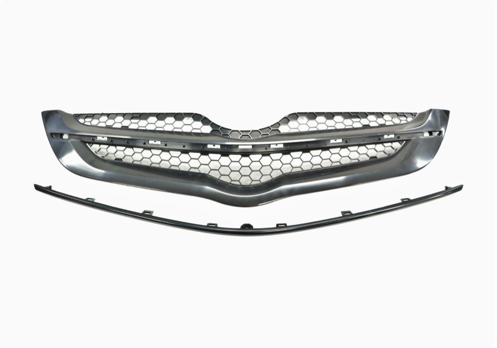 Front Grille (Black with Black Centre Mould) Toyota Yaris NCP93 2006 - 2008 TYYS-GRI-09F - Sterling