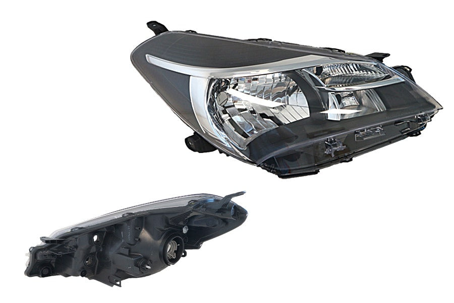 Headlight (RHS, Black) Toyota Yaris NCP130/NCP131 2014 - 2016 TYYS - HEL - 10R - Sterling Parts - Headlight Assemblies - Sterling Parts