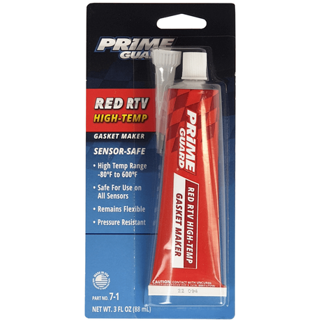 High Temp Red RTV Silicone Gasket Maker 88ml - Prime Guard | Universal Auto Spares