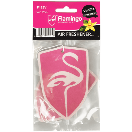 Air Freshener Vanilla Scent 2 Piece - Flamingo | Universal Auto Spares