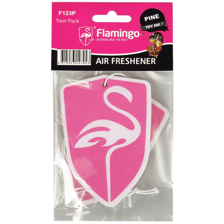 Air Freshener Pine Scent 2 Piece - Flamingo | Universal Auto Spares