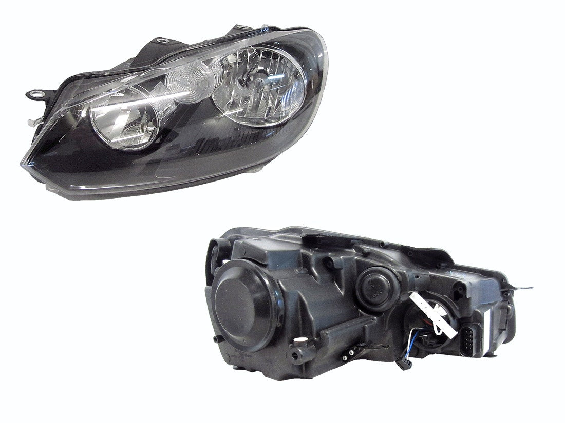 Headlight (Halogen, LHS) Volkswagen Golf MK6 2008 - 2013 VWG6-HEL-02L - Sterling