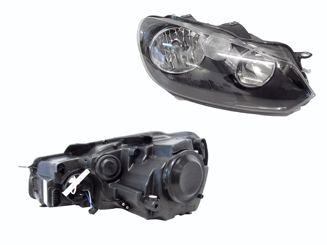 Headlight (Halogen, RHS) Volkswagen Golf MK6 2008 - 2013 VWG6-HEL-02R - Sterling