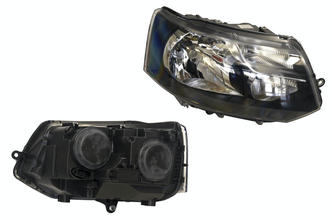 Headlight (RHS, Single Beam H4) Volkswagen Transporter T5 2009 - 2015 VWT5-HEL-13R - Sterling