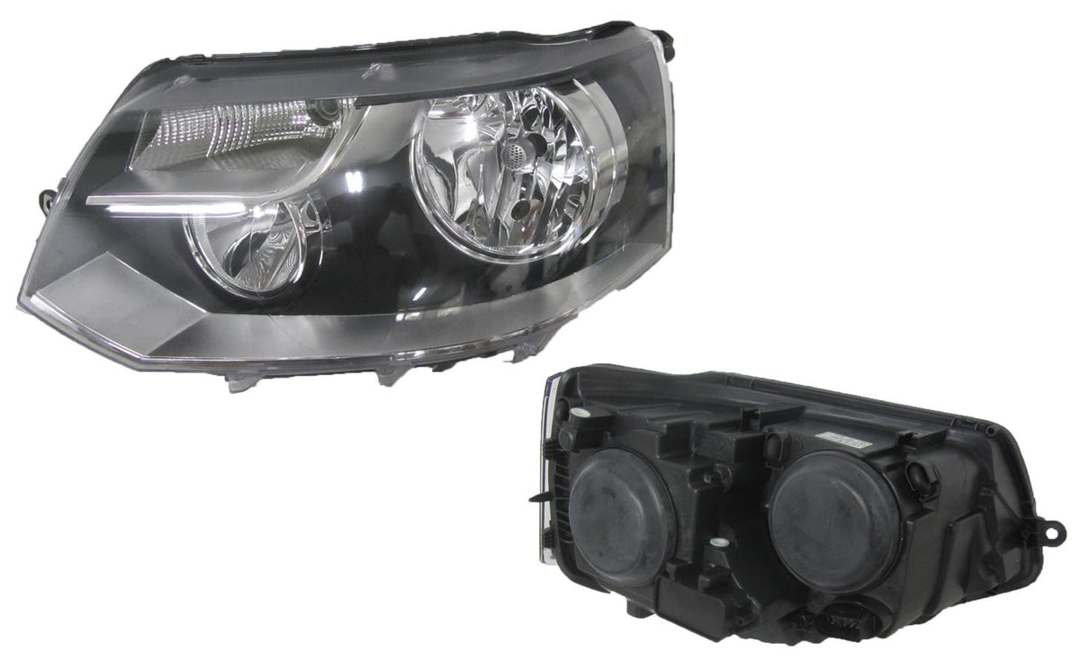 Headlight (LHS, Twin Beam H7/H15) Volkswagen Transporter T5 2009 - 2015 VWT5-HEL-14L - Sterling
