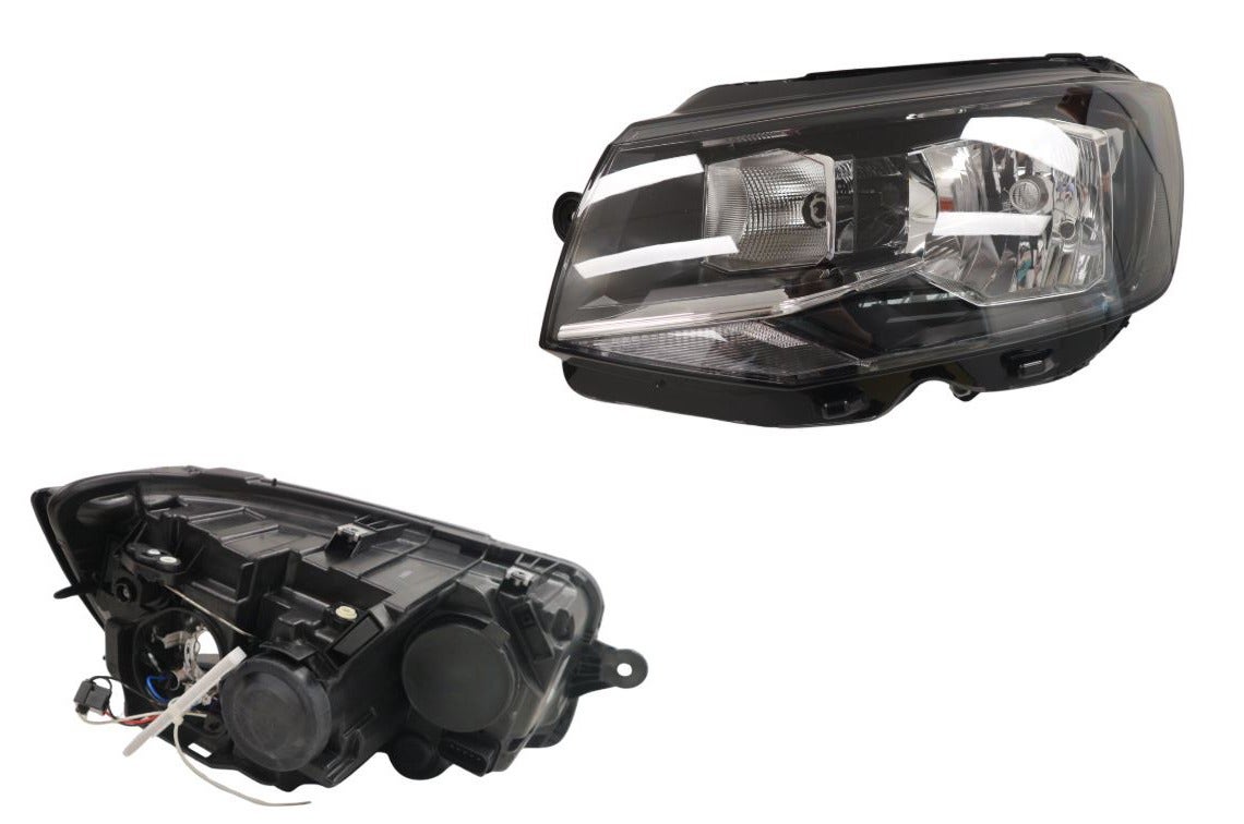 Halogen Headlight with Motor LHS Volkswagen Transporter T6 Series 1 H4 07/2015 - 05/2020 VWT6-HEL-02L - Sterling