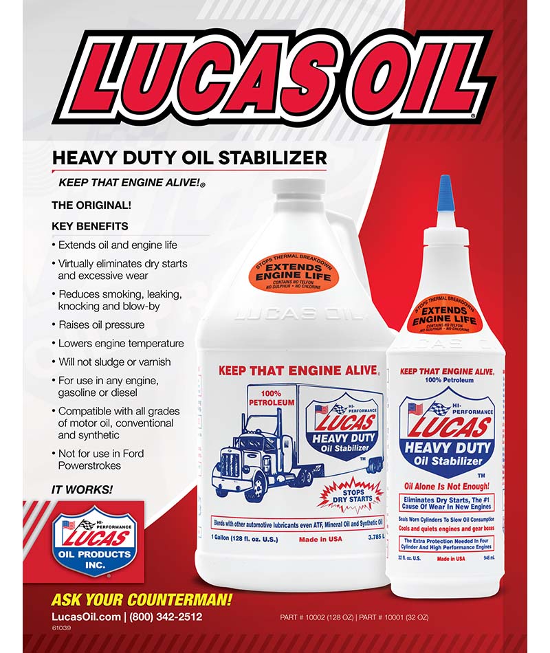 Heavy Duty Oil Stabilizer Additives - Lucas Oil