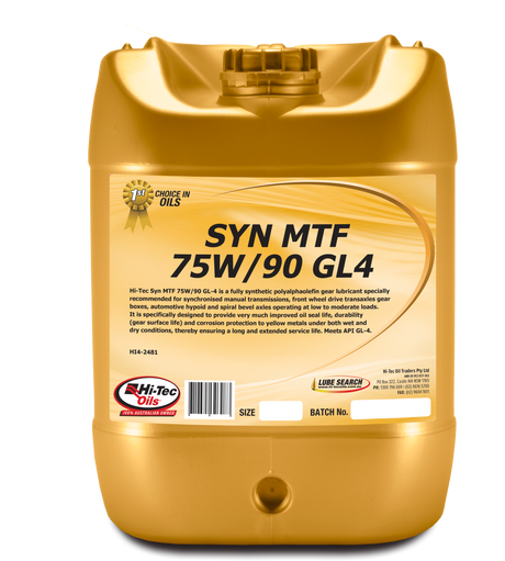 SYN MTF 75W/90 GL-4 - Hi-Tec Oils