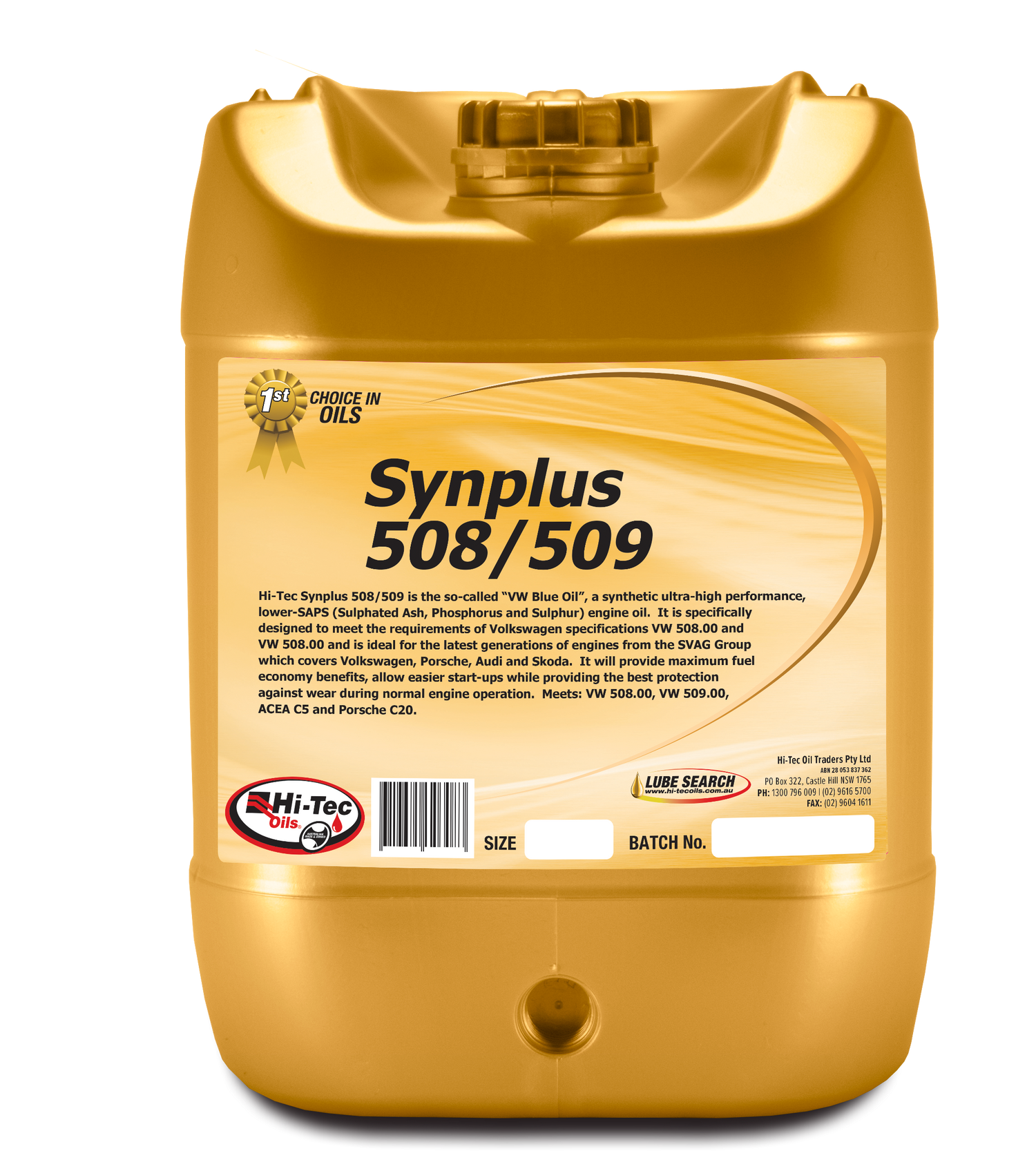 Synplus 508/509 0W20 - Hi-Tec Oils