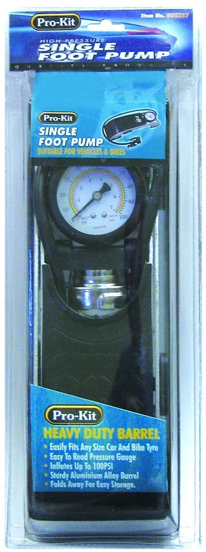 Foot Pump Single New Style High Pressure - Pro Tyre