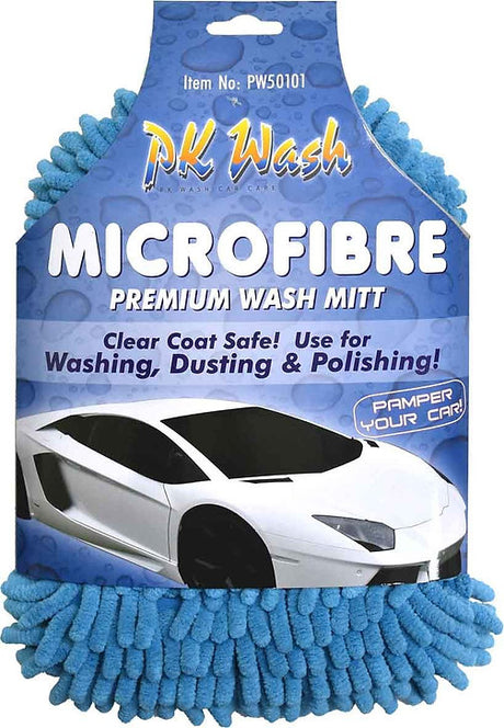 Wash Mitt Microfiber Fringes Premium - PK Wash | Universal Auto Spares