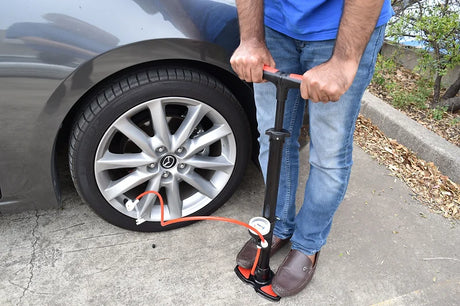 Tyre Pump T-Handle Style With Gauge - Pro Tyre