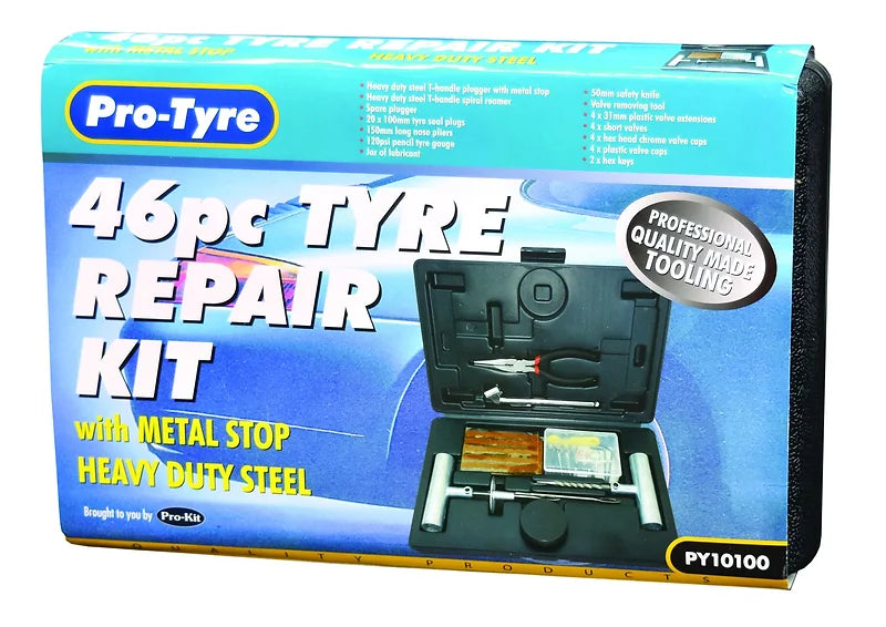 Tyre Repair Kit 46pc Heavy Duty - Pro Tyre