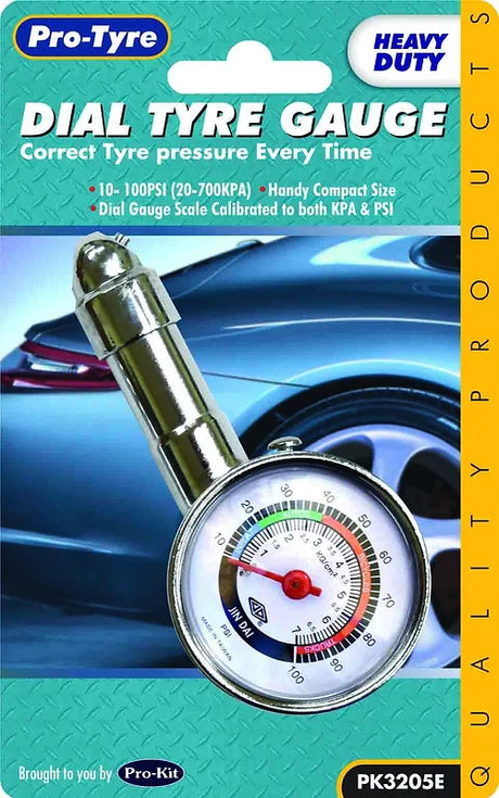Dial Tyre Gauge Heavy Duty - Pro Tyre | Universal Auto Spares