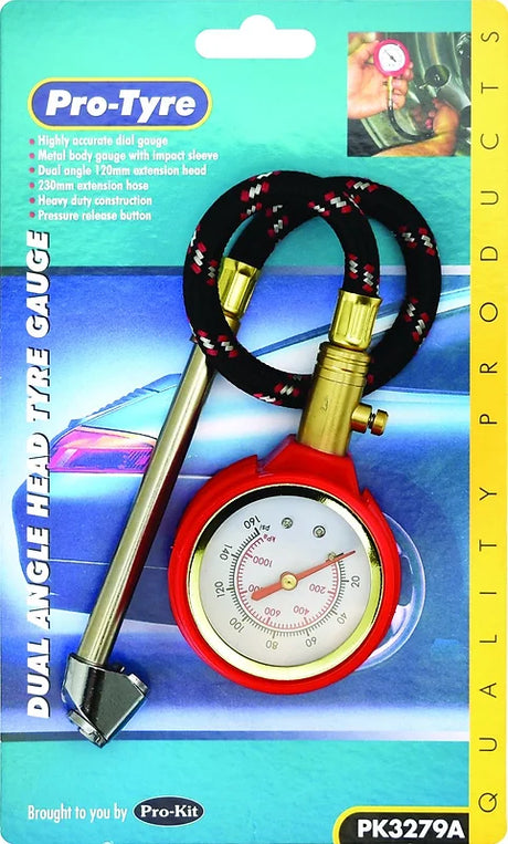 Heavy Duty Highly Accurate Dial Tyre Gauge - Pro Tyre