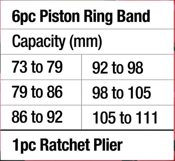 Piston Ring Compressor Set 7pc - PK Tool