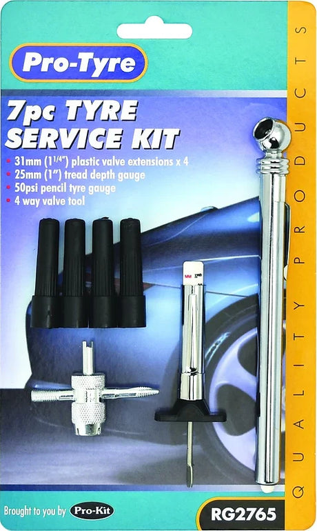 Tyre Service Kit 7pc - Pro Tyre
