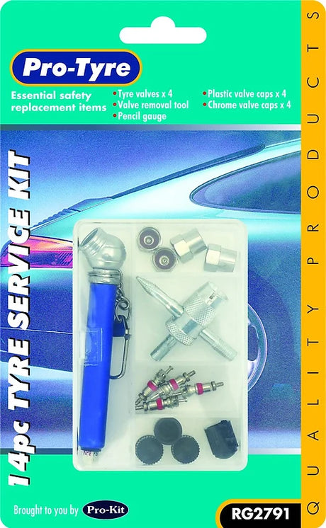 Tyre Service Kit 14pc - Pro Tyre