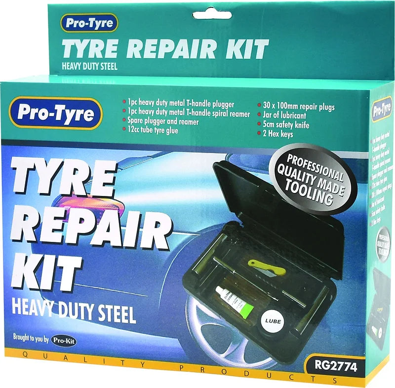 Tyre Repair Kit 38pc Super Heavy Duty - Pro Tyre