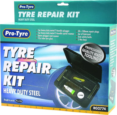 Tyre Repair Kit 38pc Super Heavy Duty - Pro Tyre