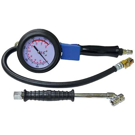 Tyre Inflator With Dial Gauge Heavy Duty With 2 Adaptors - Pro Tyre | Universal Auto Spares