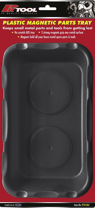 Plastic Magnetic Parts Tray, No Scratching & 2 strong Magnets - PKTool