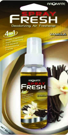 Spray Pump Deodoriser Anti-Bacteria 2 Scents Jasmine & Vanilla - Aromate Air Vanilla