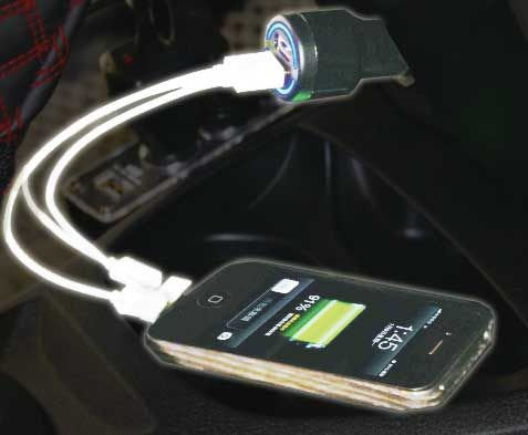 Cigarette Lighter Accessory Socket With Multi-interface 2 USB - Charge