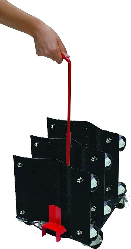 Vehicle Wheel Dollies Storage Rack, Rust Resistant Finish - PKTool