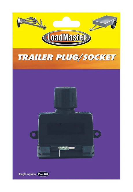 Trailer Socket 7 Pin Flat Plastic - LoadMaster | Universal Auto Spares