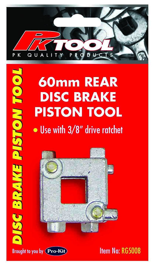 Rear Disc Brake Piston Windback Tool 6 Profile Design - PKTool