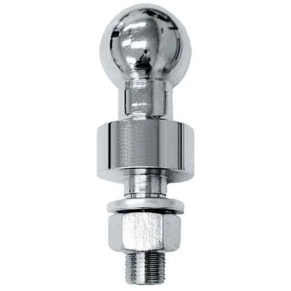 Tow Ball Chrome 50mm With 25mm Rise and 51mm Thread - LoadMaster
