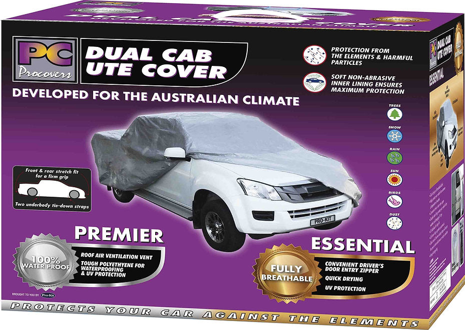 Dual Cab Ute Cover 100% Waterproof 550 L x 200 W x 161cm H - PC Procovers