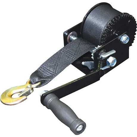 Hand Strap Winch 10mtr (33ft) 4.8mm Cable, Pulling Capacity 548kg - LoadMaster | Universal Auto Spares