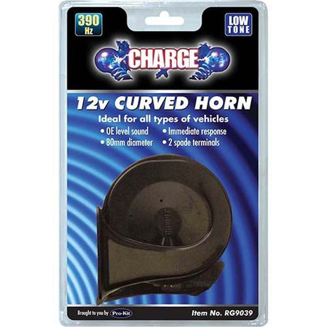 Horn Low Curved 12V 390Hz High Frequency - Charge | Universal Auto Spares