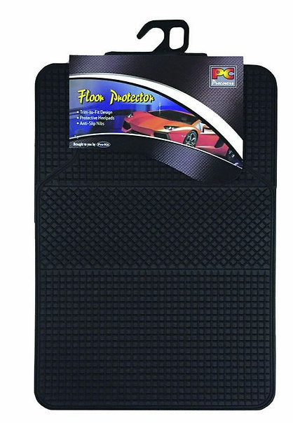 Mat Set 4 Piece Rubber Black Odourless Rubber - PC Procovers