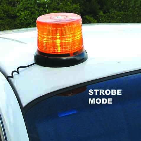 Revolving/Strobe Light 80 Led Amber With Magnetic Base - Motolite